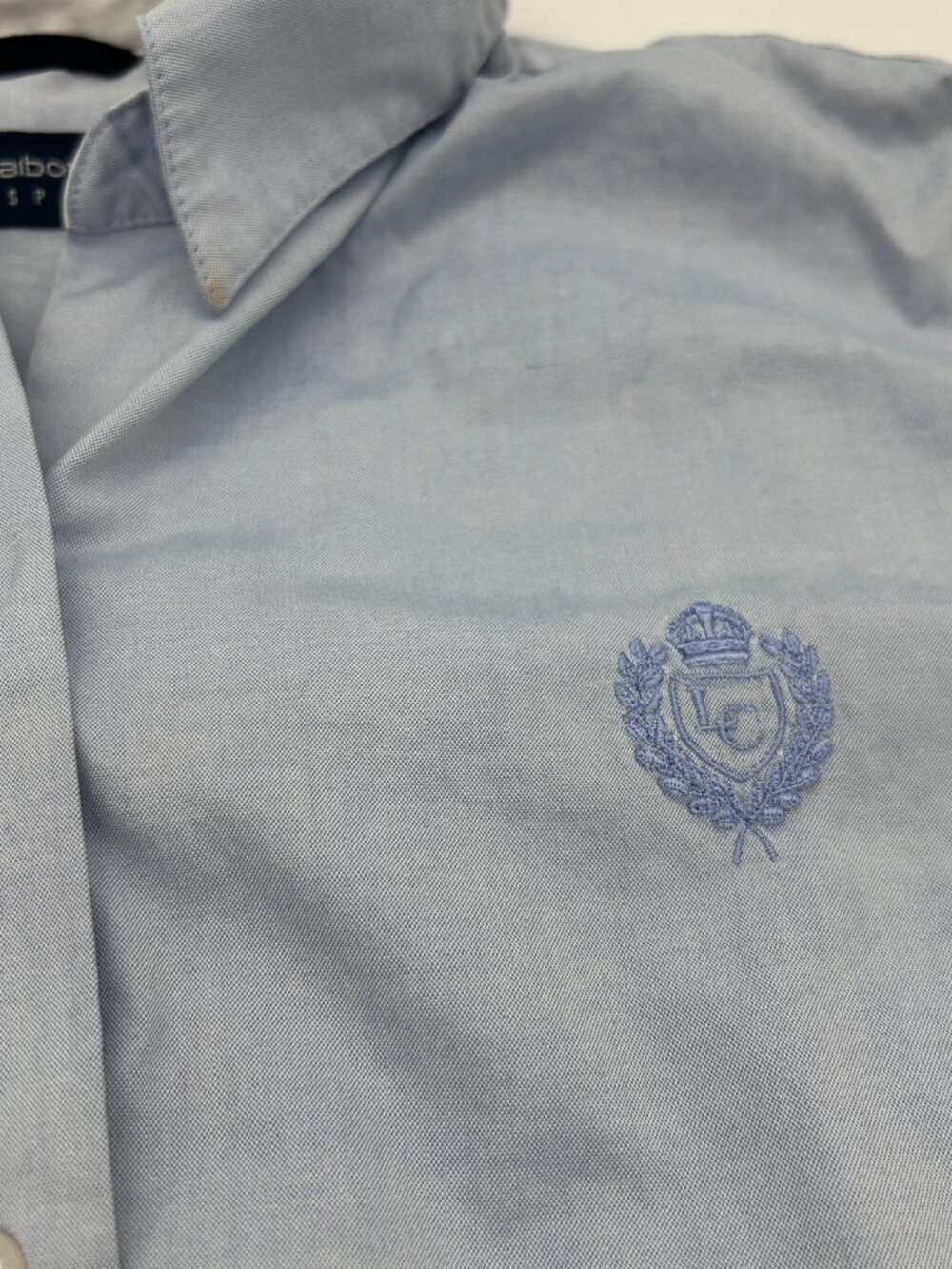 Vintage Liz Claiborne Shirt 100% Cotton Blouse Button Up 90s Long Sleeve Women L - Picture 8 of 12